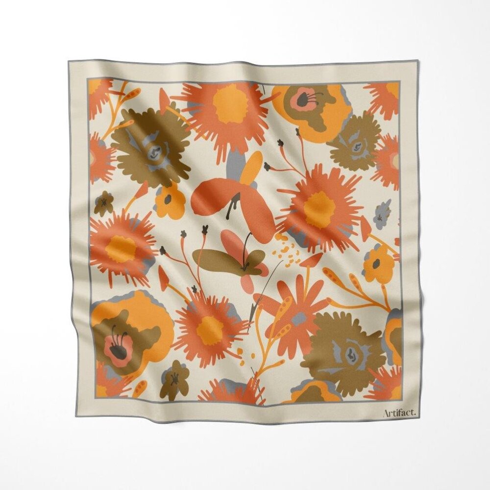 Artifact Floravive: Square Silk Scarf